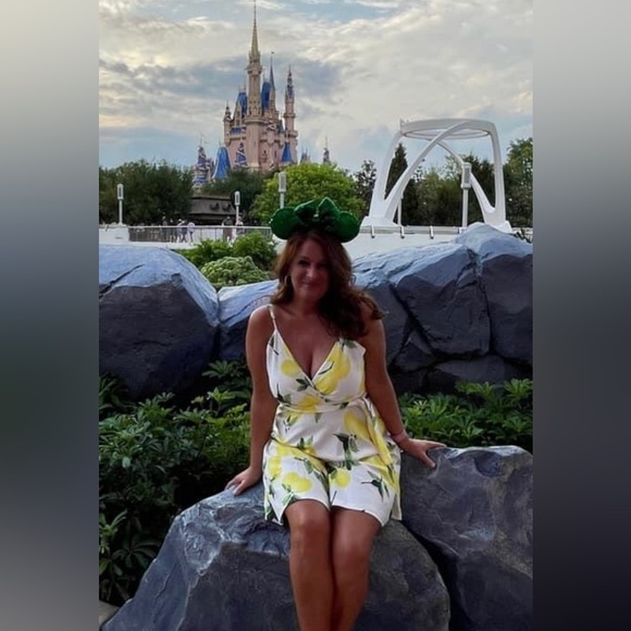 Summer Dress V-Neck A-line Skater Dress - Picture 2 of 3